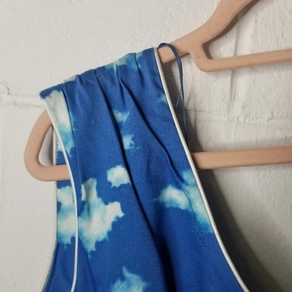 Heroines blue cloud one shoulder dress - Picture 6 of 11